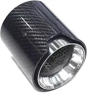Muffler tip, Compatible Compatible Compatible For 2015-2019 BMW M2 M3 M4 CARBON FIBER STAINLESS EXHAUST TIP TIP FINISHERS 4 Pieces(Silver)