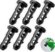 6pcs Wheelie Bin Lid Hinge Pins, Latch Wheelie Trash Hinge Trash Can Hinged Pin Dust Bin Cover, Replacing 65mm X 33mm for 50/80/100/120/240L Wheelie Bin Lid Hinge Pin