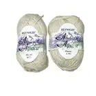 Lot of 2 Reynolds Andean 100% Pure Alpaca Yarn 4ply 50g- Color #10 Off White