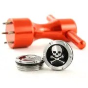 2 x 40g Deluxe Tour Weights + Red Wrench for Scotty Cameron Putter, Skull, Black