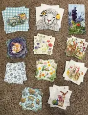11 Different Napkins For Decoupage & Crafts -Easter Bundle
