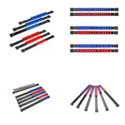 US 6 PCS INDUSTRIAL ABS MOUNTABLE SOCKET RAIL RACK HOLDER ORGANIZER 1/4 3/8 1/2