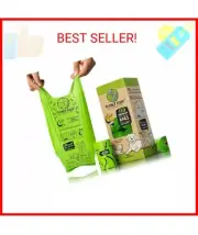 PLANET POOP Home Compostable Dog Poop Bags Extra-long with Handles 120 Un-Scente