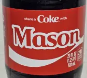 Share a Coke with Mason 2025 Personalized Gift Coca Cola Bottle 20oz