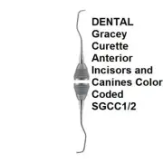 DENTAL CANINES & ANTERIOR INCISORS GRACEY CURETTES COLOUR CODED # 7 SGCC1/2 8UY7