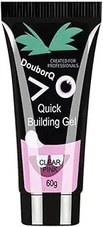 LAPOOH 60ml Nail Glue Quick Building Gel Crystal Jelly Gel Nail Extension Nail Art Builder