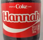 Share A Coke With Hannah 2025 Personalized Gift Coca Cola Bottle