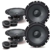 2 Pair Alpine SPS-610C 6-1/2" Component 2-Way Speaker System