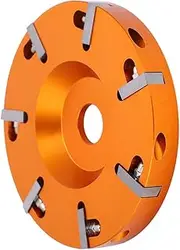 Hoof Trimming Disc, 7 Teeth Hoof Trimming Plate Metal Hoof Trimmer Grinder Disc with 7 Blades for Livestock Cow Horse Goat Cattle Sheep, 3.9in Gold
