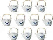 Set of 10 Manryo M6 Earthenware Pot, 5.5 x 4.7 inches (14 x 12 cm), 39.4 fl oz (1000 cc) | Arita Yaki Pot, Setomonohonpo