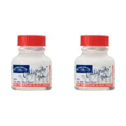 2x Winsor & Newton 30ml Calligraphy Ink Bottle Art Painting/Writing Matt White