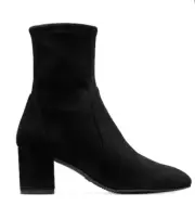 Stuart Weitzman YULIANA 60 BOOTIE SOCK BLOCK HEEL SUEDE BOOTS Sz 10