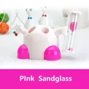 Toothbrush Holder For Kid Teeth Brushing Timer Sand Watch Hourglass Timers Pink