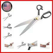 Durable 12" Fabric and Leather Cutting Scissors - Essential Tool for Tailoring