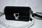 COACH Studio Baguette Sequin Shoulder Crossbody Bag in Black #CM428 LHBLK NWT