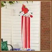 EVERGREEN DIMENSIONAL WINDSOCK * SPRING SWINGING CARDINAL * KINETIC WIND SPINNER