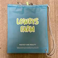 在飛比找蝦皮購物優惠-🇯🇵lowrys farm 環保提袋 購物袋 束口袋 水藍色