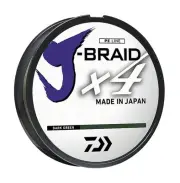 Daiwa JB4U8-300DG J-Braid X4 4 Strand Braided Line, 8# 300 yd