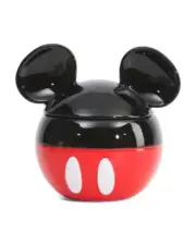 Disney Mickey Mouse Sculpted Ceramic Cookie Jar Canister New In Box.