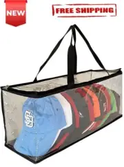 Hat Storage Bag Case Baseball Cap Organizer Clear Travel Dustproof Zipper Holder