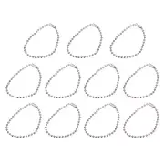 5.91" Ball Bead Chains with Connectors for Key Chains DIY Crafts, 24Pcs Silver