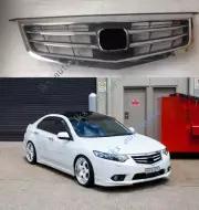 Chrome Front Bumper Upper Vent Hood Grille Grill For Honda Acura TSX 2011-2014
