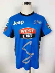 NEW Majestic Adelaide Strikers Mens BBL Cricket Jersey Size L - SIGNED