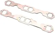 NPKNGZTATW SBC Oval Port Exhaust Gasket Seal Reusable Exhaust Manifold Gasket Set Replacement for Chevy SB 327 305 350 383 Gaskets