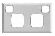 8x HPM EXCEL DOUBLE POWERPOINT COVER PLATES Horizontal Clip On, Matt White