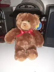 Build A Bear Brown Red Bow New With Tags