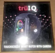 MIB TruI.Q Touchscreen Smart Watch Camera Bluetooth Notifications Black Band new