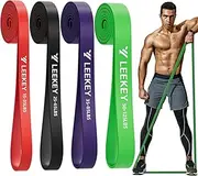 LEEKEY Resistance Band Set, Pull Up Assist Bands - Stretch Resistance Band - Mobility Band - Powerlifting Bands Resistance Training, Physical Therapy, Home Workouts