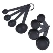 Ladelle Measuring Cups/Spoons Kitchen Cooking Utensil Combo Set Charcoal