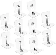 Toyvian 10Sets No Drill Furniture Anchors Self Adhesive Tip Wall Brackets Proofing for Tv Shelves Shoe Cabinets Dresser Safety Versatile Durable Fixation