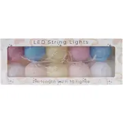 LVD Plastic LED 2m String 10 Lights Pastel Home/Nursery Decor Children/Baby