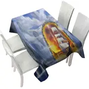 Fiction Art Ship Fjord Portal Tablecloth