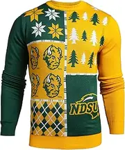 FOCO NCAA Mens Busy Block Ugly Sweater