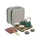 Japanese Tea Set,Kung FuTea Set,Complete Tea Set, Portable Adult Tea Set GREEN