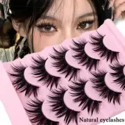 5 Pair Wispy False Eyelashes Lash Extension Manga Cross Curling Thai Style*