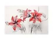 Amaryllis Flowers Canvas Print