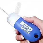 CleanButtle Travel Bidet – Your Ultra Discreet Portable Bidet On The Go – CleanButtle Gets Your Butt’le Clean (Clear Blue) Personal Handheld Water Sprayer