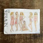 New Look Sewing Pattern 6811 Slip Camisole Teddy Knickers Lingerie 8-18 UNCUT