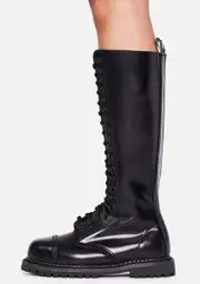 [Demonia] Ready To Fight Leather Combat Boots
