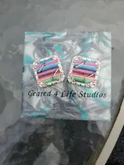 Serape arrows Design Custom Conchos, screwback leather Geared 4 Life Conchos