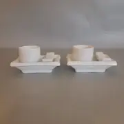 2 Dipping Dish 2 Chop Stick Holder 2 Sake Tea Cup
