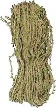 Outanaya Natural Jute Twine with Braided Decoration and Lifelike Green Leaves for Jungle Themed Party Birthday Wedding Garden and Home Decor Artificial Foliage Vine