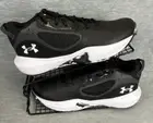 Under Armour Lockdown 6 basketball Sneakers Mens 9.5 Black White Trainers Stable