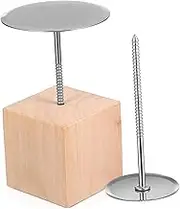 Cabilock 1 Set Stainless Steel Cake Flower Nails Set with Holders Essential Cake Decorating Kit for Beginners Create Beautiful Icing Flowers and More