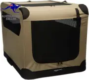 2-Door Collapsible Soft-Sided Folding Soft Dog Travel Crate Kennel, Medium (53 X
