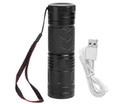 Bright Flashlight 8000lm IP65 Waterproof Zoomable 2 Light Colors 7 Modes Hand Torch for Adventure Hiking Emergency